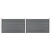 Image de vidaXL Clôture de jardin WPC 353x106 cm Gris
