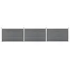 Image de vidaXL Clôture de jardin WPC 526x106 cm Gris