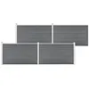 Image de vidaXL Clôture de jardin WPC 699x106 cm Gris