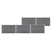 Image de Vidaxl ClÃ´ture De Jardin Wpc 872x106 Cm Gris