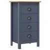 Image de vidaXL Buffet Hill Gris 46x35x80 cm Bois de pin solide