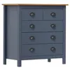 Image de vidaXL Buffet Hill Gris 79x40x80 cm Bois de pin solide288917