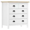 Image de vidaXL Buffet Hill Blanc 79x40x80 cm Bois de pin solide288918