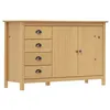 Image de vidaXL Buffet Hill Marron miel 130x40x80 cm Bois de pin solide288931