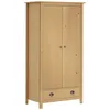 Image de vidaXL Vidaxl Garde-Robe À 2 Portes Hill 89x50x170 Cm Bois De Pin Solide