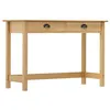 Image de vidaXL Table console Hill Range avec 2 tiroirs 110x45x74 cm Pin solide288991