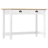 Image de vidaXL Table console Hill avec 2 tiroirs 110x45x74 cm Pin solide288994