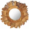 Image de vidaXL Miroir mural 40 cm Teck Rond288803