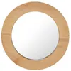 Image de vidaXL Miroir mural 40 cm Teck Rond