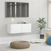 Image de vidaXL Meuble TV Blanc 80x30x30 cm Bois d'ingénierie801472