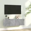 Image de vidaXL Meuble TV Gris béton 100x30x30 cm Bois d’ingénierie801485