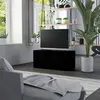 Image de vidaXL Meuble TV Noir 80x34x36 cm Bois d'ingénierie