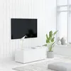 Image de vidaXL Meuble TV Blanc 80x34x30 cm Bois d'ingénierie801859
