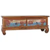 Image de vidaXL Meuble TV 110x35x40 cm Bois de teck recyclé289059
