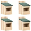 Image de vidaXL Nichoirs 4 pcs 12x16x20 cm Bois de sapin47246