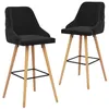 Image de vidaXL Tabourets de bar lot de 2 noir velours289469
