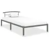Image de vidaXL Cadre de lit sans matelas gris métal 90x200 cm284662