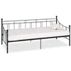 Image de vidaXL Cadre de lit de repos Noir Métal 90 x 200 cm