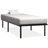 Image de vidaXL Cadre de lit sans matelas noir métal 90x200 cm284678