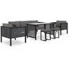 Image de Vidaxl Salon De Jardin 8 Pcs Avec Coussins RÃ©sine TressÃ©e Anthracite