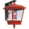 Image de vidaXL vidaXL Lampe murale de Noël lumières LED et Père Noël Rouge 40x27x45cm