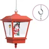 Image de vidaXL Lampe suspendue de NoÃ«l lumiÃ¨re LED PÃ¨re NoÃ«l Rouge 27x27x45 cm