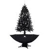 Image de vidaXL VIDAXL Arbre de No?l neigeux avec base de parapluie Noir 190 cm PVC