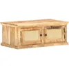 Image de vidaXL Table Basse 90x50x35 Cm Bois De Manguier Et Canne Naturelle - Vidaxl
