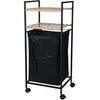 Image de Support de rangement et 2 Ã©tagÃ¨res panier Ã  linge Bathroom Solutions