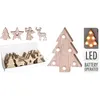 Image de FIGURINE NOÃL BOIS LED BLANC CHAUD 10X3X13CM