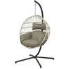 Image de Chaise Suspendue En Corde Palanga Gris - Jardideco