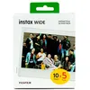 Image de Mega pack papier photo instantané Instax Wide 5x10 vues Blanc