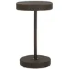 Image de Vidaxl Table De Jardin Marron 60,5x106 Cm RÃ©sine TressÃ©e