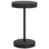 Image de vidaXL Table de jardin Noir 60,5x106 cm Résine tressée45856