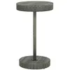 Image de vidaXL Table de jardin Gris 60,5x106 cm Résine tressée