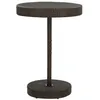 Image de vidaXL Table de jardin Marron 75,5x106 cm Résine tressée