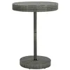 Image de vidaXL Table de jardin Gris 75,5x106 cm Résine tressée45860