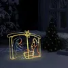 Image de vidaXL Décoration de la crèche de Noël 240 LED 116x41x87 cm