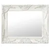 Image de vidaXL Miroir mural style baroque 50x40 cm Blanc