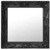 Image de vidaXL Miroir mural style baroque 50x50 cm noir320315