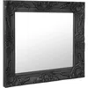 Image de vidaXL vidaXL Miroir mural style baroque 50x50 cm Noir