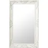 Image de vidaXL vidaXL Miroir mural style baroque 50x80 cm Blanc
