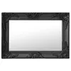 Image de vidaXL Miroir mural style baroque 60x40 cm noir