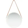 Image de vidaXL vidaXL Miroir mural avec sangle 40 cm Blanc