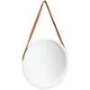 Image de vidaXL Vidaxl Miroir Mural Avec Sangle 50 Cm Blanc