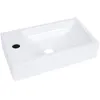 Image de vidaXL Lavabo 400x220x90 mm SMC Blanc