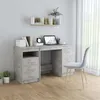 Image de Bureau gris béton 140x50x76 cm aggloméré