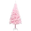 Image de vidaXL Sapin de Noël artificiel avec support rose 210 cm PVC320999