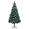 Image de vidaXL Sapin de NoÃ«l avec pommes de pin et neige blanche 240 cm