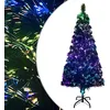 Image de VIDAXL Sapin de No?l artificiel avec support Vert 210 cm Fibre optique